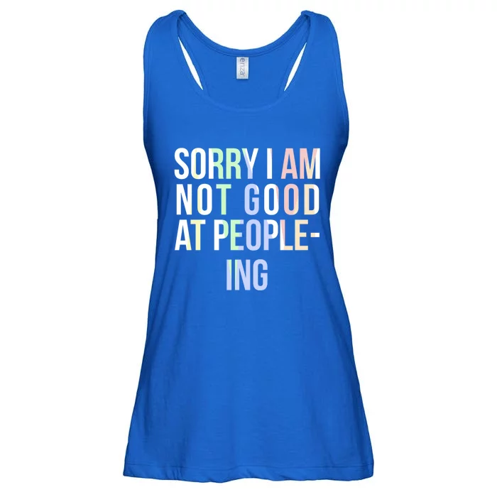 Awkward Shy Introvert Sorry Im Not Good At People Ing Gift Ladies Essential Flowy Tank