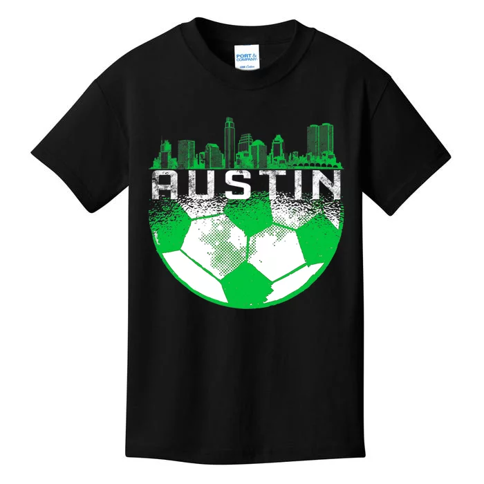 Austin Soccer Jersey Austin Texas Soccer Kids T-Shirt