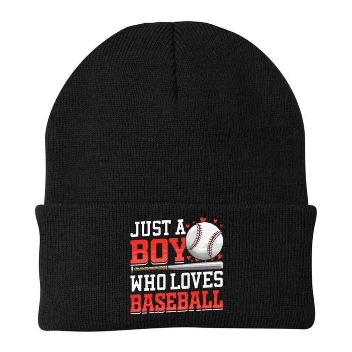 American Sport Just A Who Loves Baseball Gifts Knit Cap Winter Beanie