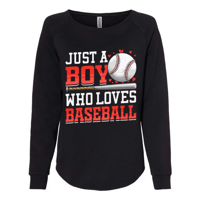 American Sport Just A Who Loves Baseball Gifts Womens California Wash Sweatshirt