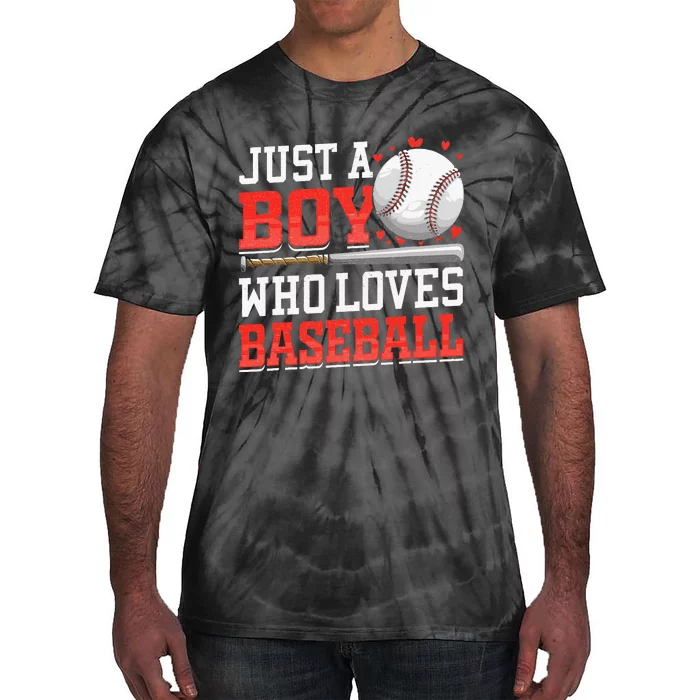 American Sport Just A Who Loves Baseball Gifts Tie-Dye T-Shirt