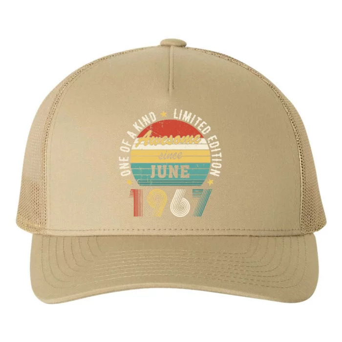 Awesome Since June 1967 – Happy Birthday Yupoong Adult 5-Panel Trucker Hat