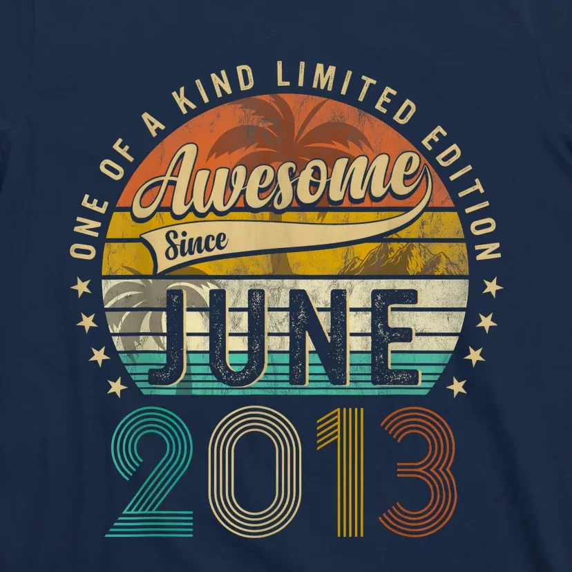 Awesome Since June 2013 10th Birthday Gifts For 10 Year Old T-Shirt