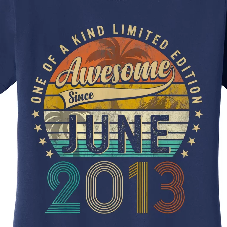 Awesome Since June 2013 10th Birthday Gifts For 10 Year Old Women's T-Shirt