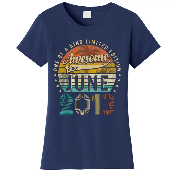 Awesome Since June 2013 10th Birthday Gifts For 10 Year Old Women's T-Shirt