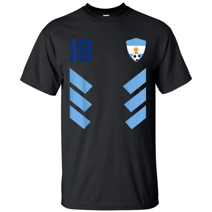 Argentina Soccer Jersey Argentinian Football Shirt Flag Tall T-Shirt