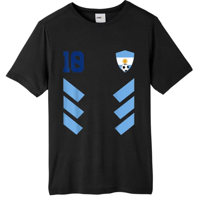 Argentina Soccer Jersey Argentinian Football Shirt Flag ChromaSoft Performance T-Shirt