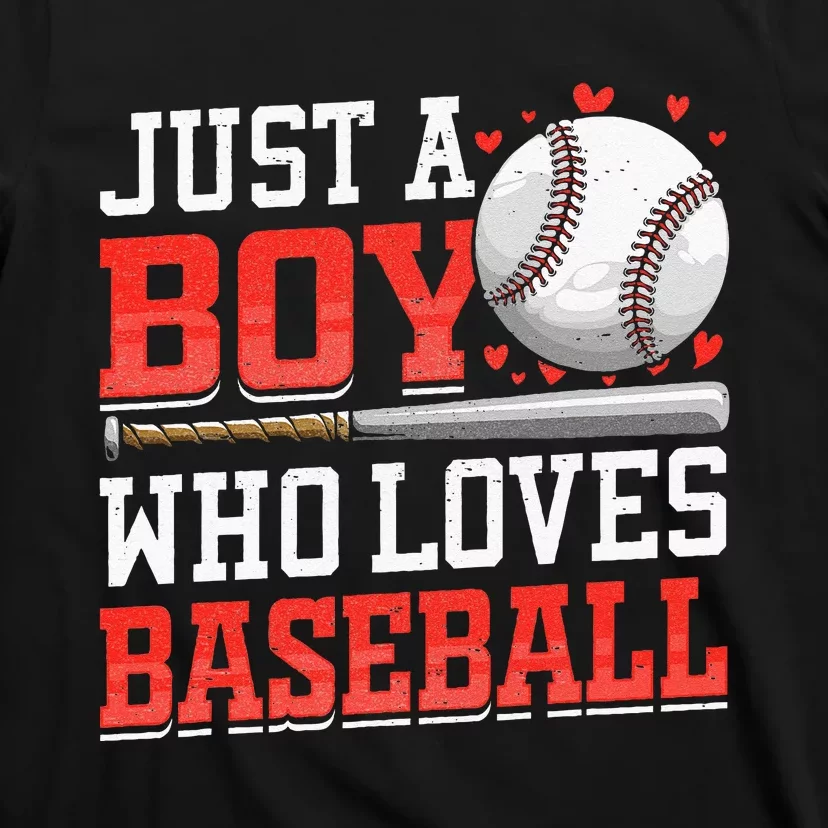 American Sport Just A Boy Who Loves Baseball Gifts For T-Shirt