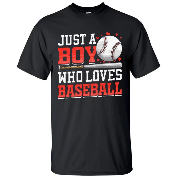 American Sport Just A Boy Who Loves Baseball Gifts For Tall T-Shirt