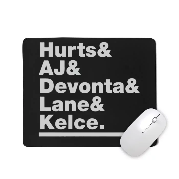 Ampersand Stars Jalen Hurts Aj Brown Devonta Smith Lane Johnson Mousepad