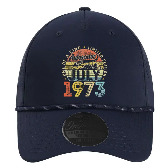 Awesome Since July 1973 Vintage Gifts 50th Birthday Tees Performance The Dyno Cap