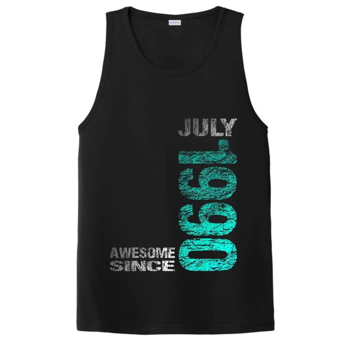 Awesome Since July 1990 33th Birthday Born 1990 Performance Tank