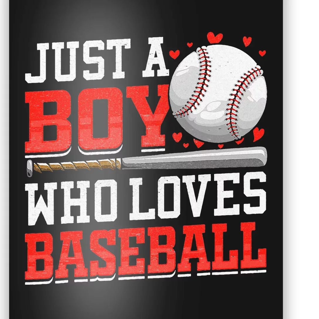 American Sport Just A Who Loves Baseball Gifts Poster