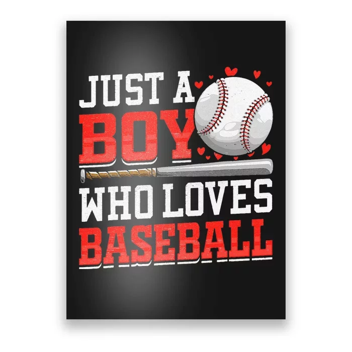 American Sport Just A Who Loves Baseball Gifts Poster