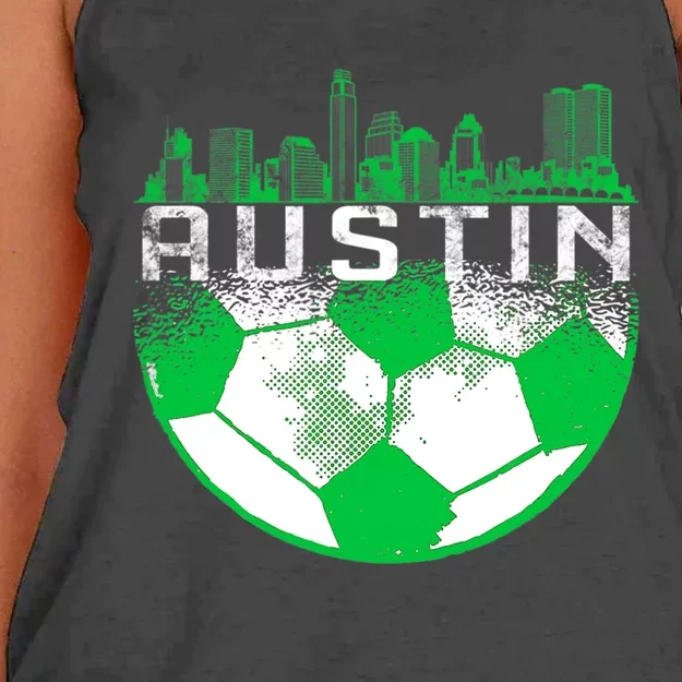 Austin Soccer Jersey Austin Texas Soccer Women's Knotted Racerback Tank