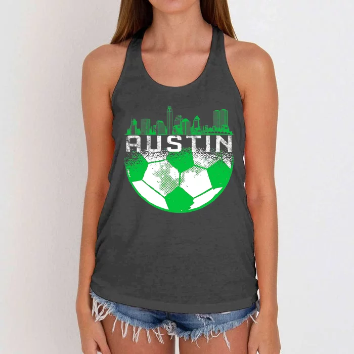 Austin Soccer Jersey Austin Texas Soccer Women's Knotted Racerback Tank