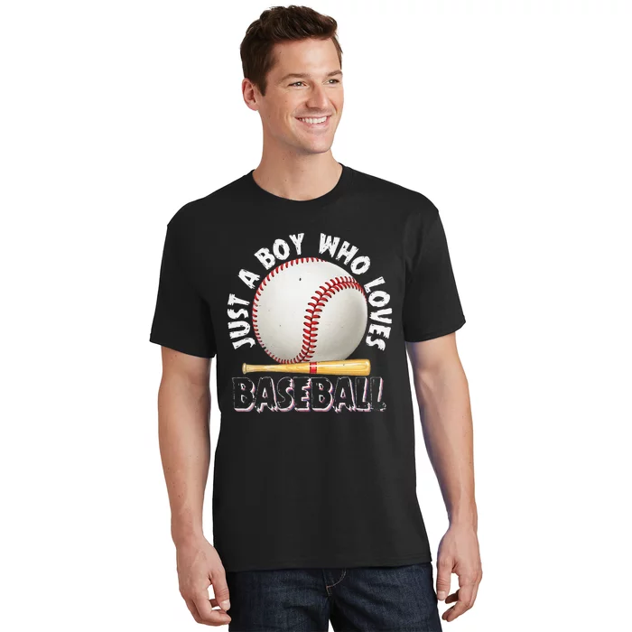 American Sport Just A Boy Who Loves Baseball Gifts For T-Shirt