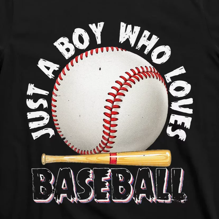 American Sport Just A Boy Who Loves Baseball Gifts For T-Shirt