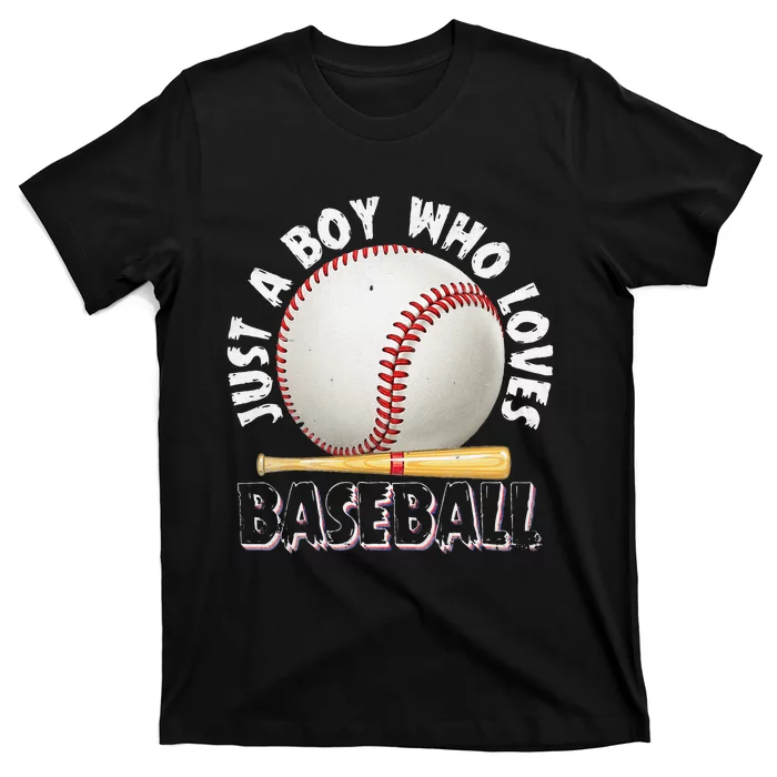 American Sport Just A Boy Who Loves Baseball Gifts For T-Shirt