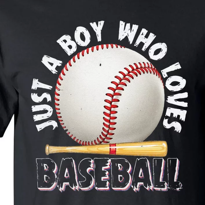 American Sport Just A Boy Who Loves Baseball Gifts For Tall T-Shirt