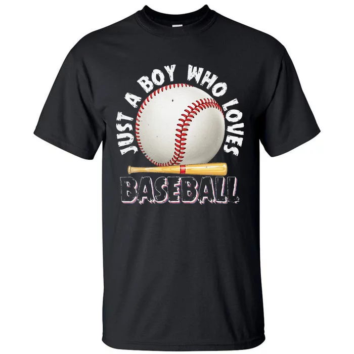 American Sport Just A Boy Who Loves Baseball Gifts For Tall T-Shirt