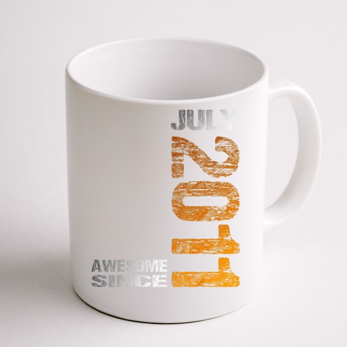 Awesome Since July 2011 12th Birthday Born 2011 Front & Back Coffee Mug