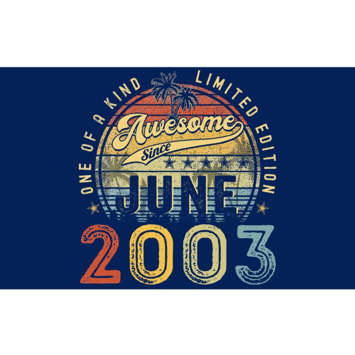 Awesome Since June 2003 Vintage 20th Birthday Party Retro Bumper Sticker