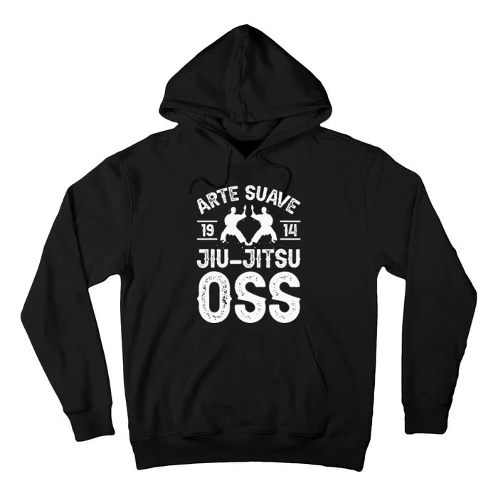 Arte Suave Jiu Jitsu Oss Brazilian Jew Jitsu Tall Hoodie