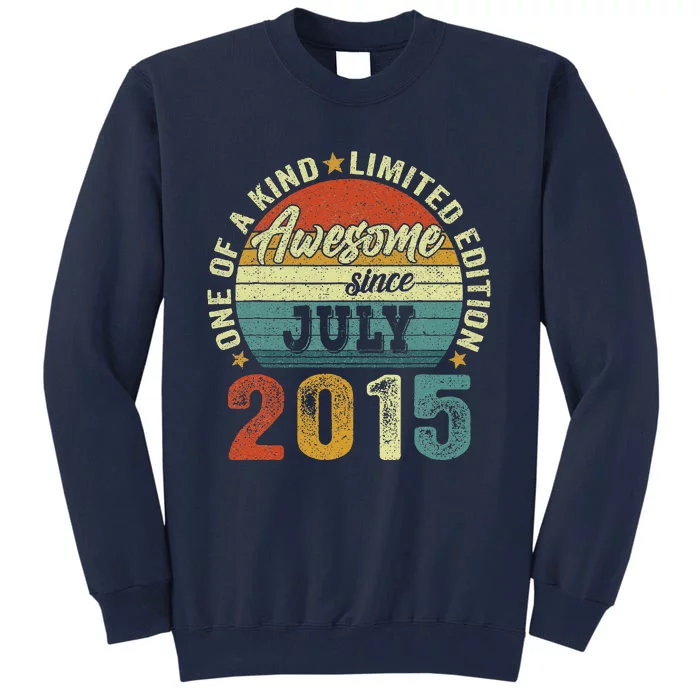 Awesome Since July 2015 8 Years Old 8th Birthday Gift Tall Sweatshirt