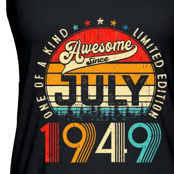 Awesome Since July 1949 Limited Edition 74th Birthday Ladies Essential Flowy Tank