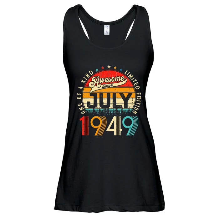 Awesome Since July 1949 Limited Edition 74th Birthday Ladies Essential Flowy Tank