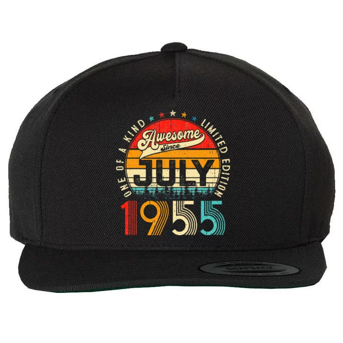 Awesome Since July 1955 Limited Edition 68th Birthday Wool Snapback Cap