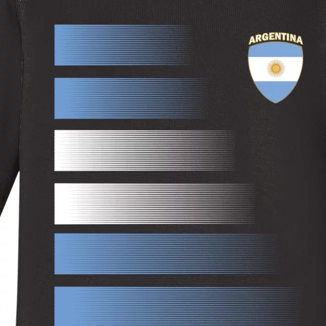 Argentina Soccer Jersey Football Argentina Soccer Pullover Hoodie Baby Long Sleeve Bodysuit