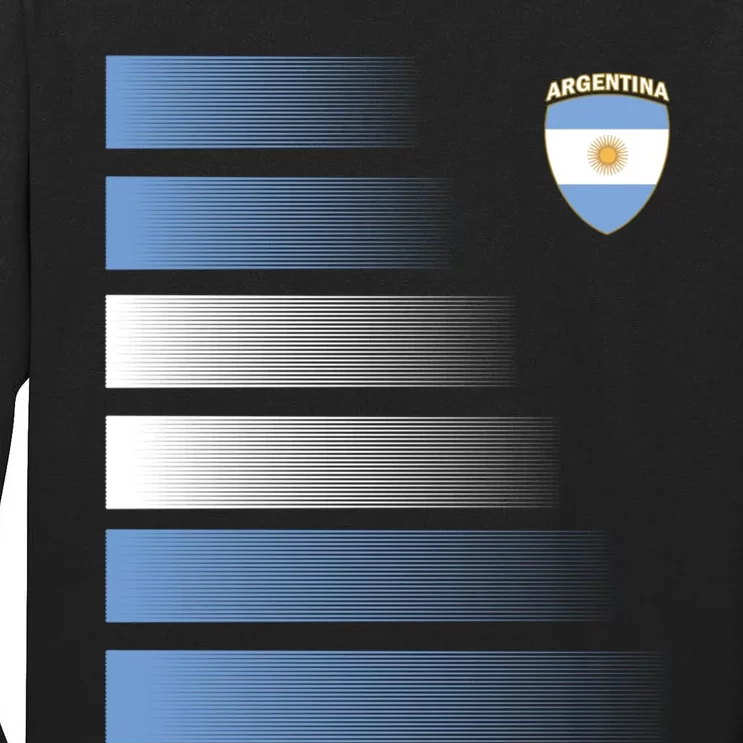 Argentina Soccer Jersey Football Argentina Soccer Pullover Hoodie Tall Long Sleeve T-Shirt