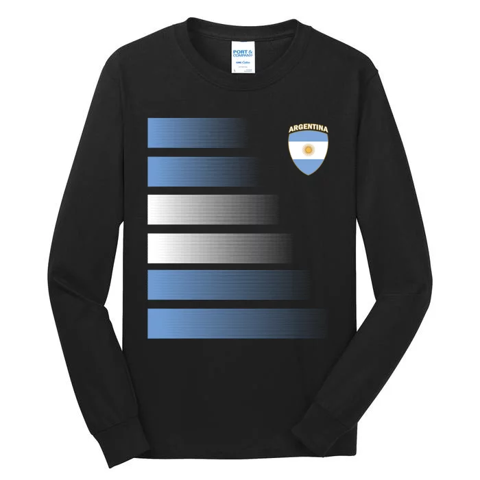 Argentina Soccer Jersey Football Argentina Soccer Pullover Hoodie Tall Long Sleeve T-Shirt