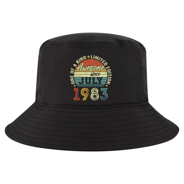 Awesome Since July 1983 40 Year Old 40th Birthday Gifts Cool Comfort Performance Bucket Hat