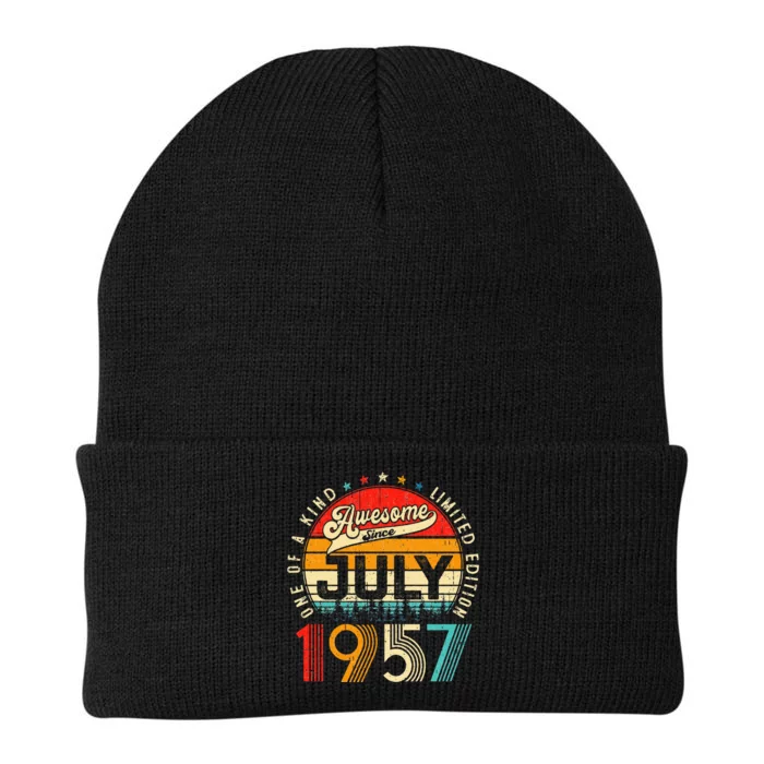 Awesome Since July 1957 Limited Edition 66th Birthday Knit Cap Winter Beanie