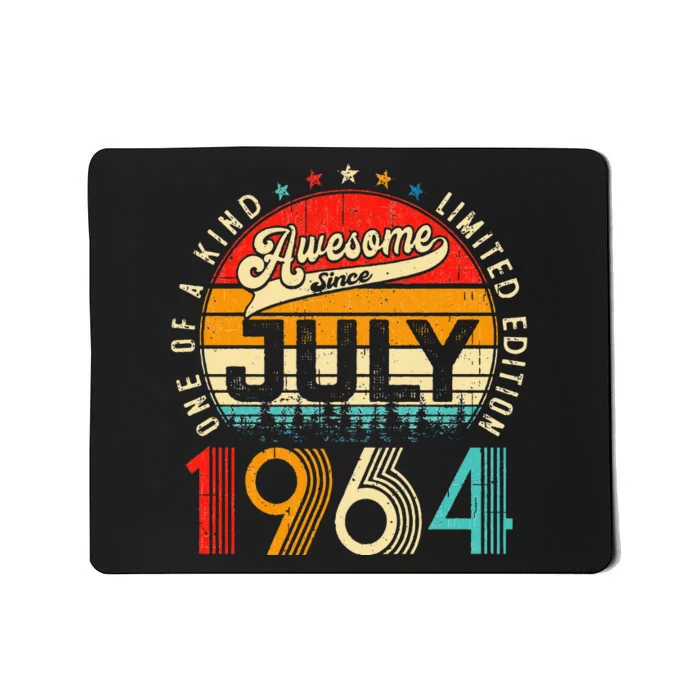 Awesome Since July 1964 Limited Edition 59th Birthday Mousepad