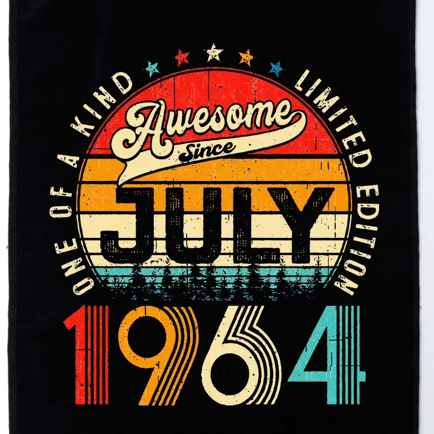 Awesome Since July 1964 Limited Edition 59th Birthday Platinum Collection Golf Towel