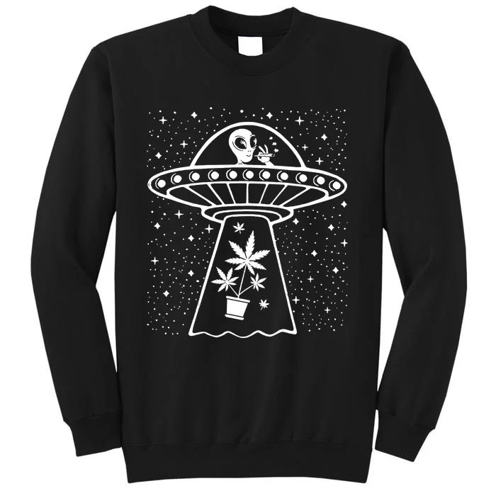 Alien Smoking Joint Tall Sweatshirt