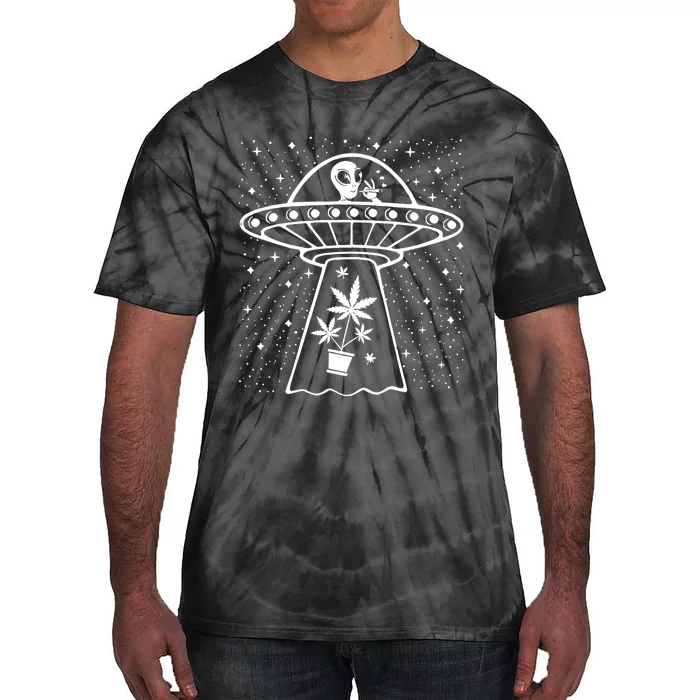 Alien Smoking Joint Tie-Dye T-Shirt