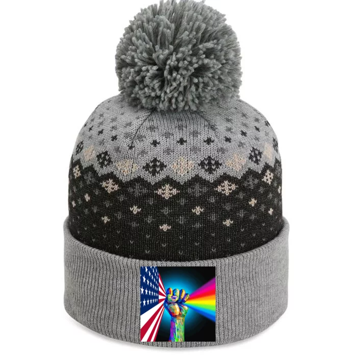 American Social Justice Great Gift The Baniff Cuffed Pom Beanie