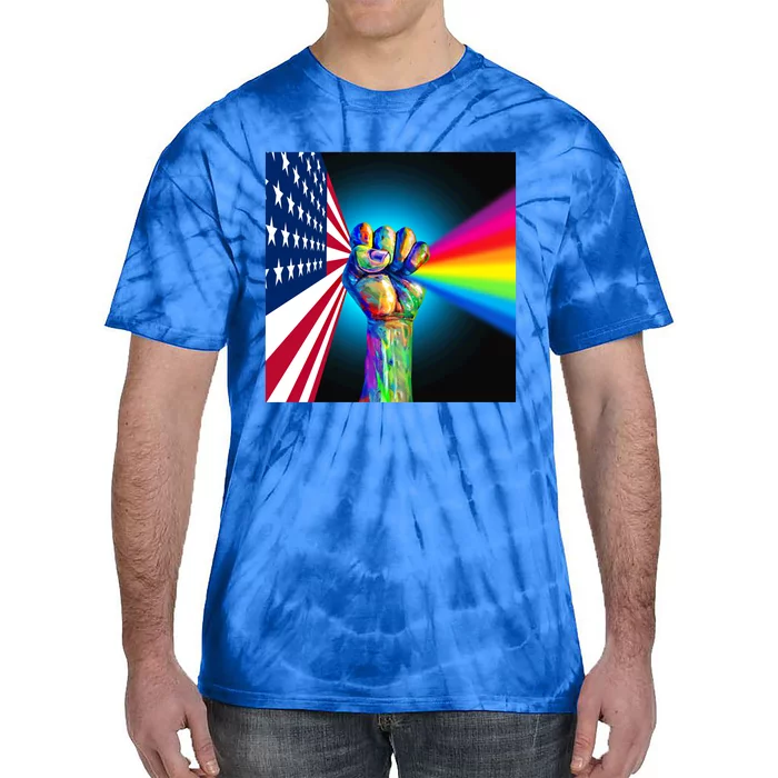 American Social Justice Great Gift Tie-Dye T-Shirt