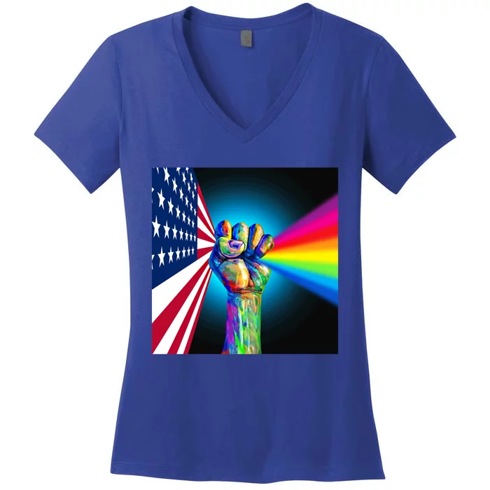 American Social Justice Great Gift Women's V-Neck T-Shirt