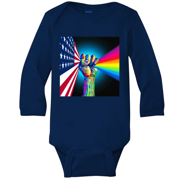 American Social Justice Great Gift Baby Long Sleeve Bodysuit