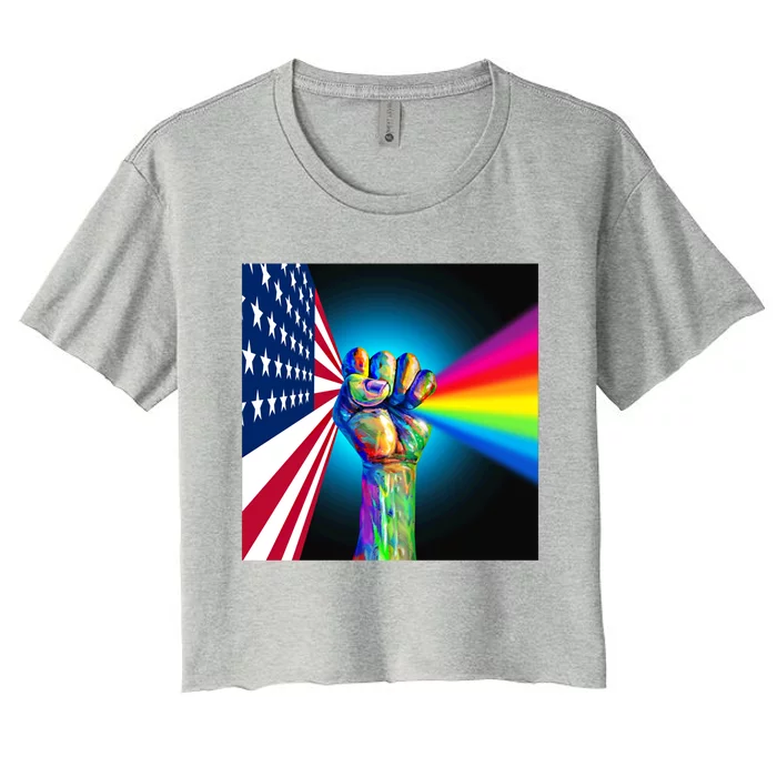 American Social Justice Great Gift Women's Crop Top Tee