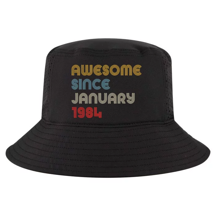 Awesome Since January 1984 40th Birthday Cool Comfort Performance Bucket Hat