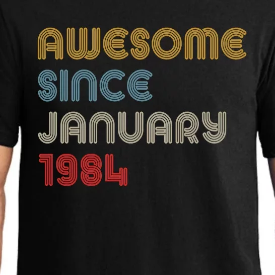 Awesome Since January 1984 40th Birthday Pajama Set