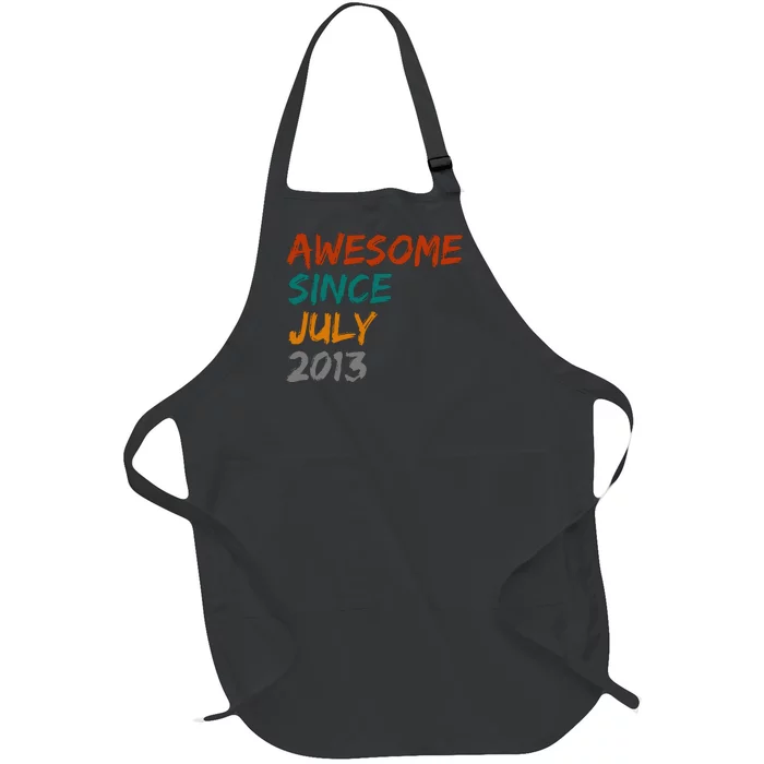 Awesome Since July 2013 Full-Length Apron With Pocket