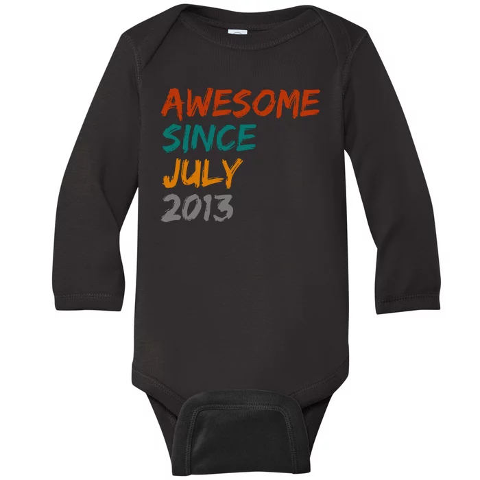 Awesome Since July 2013 Baby Long Sleeve Bodysuit